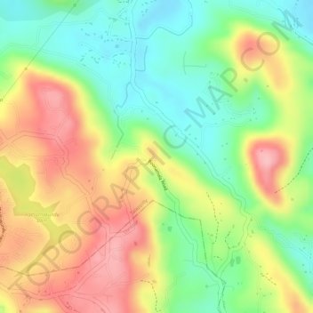 Mappa topografica Cheppara, altitudine, rilievo