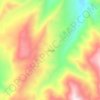 Mappa topografica La Troja, altitudine, rilievo