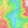 Mappa topografica Le Pont d'Alleyras, altitudine, rilievo