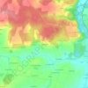 Mappa topografica Queneleu, altitudine, rilievo