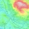 Mappa topografica Horwich, altitudine, rilievo