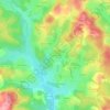 Mappa topografica Les Chaux, altitudine, rilievo