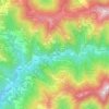 Mappa topografica Carsassina, altitudine, rilievo