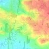 Mappa topografica Les Fougères, altitudine, rilievo
