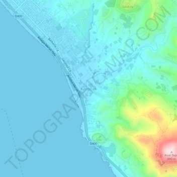 Mappa topografica Kargıcak, altitudine, rilievo