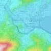 Mappa topografica 泮涌村, altitudine, rilievo