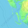 Mappa topografica Useppa Island, altitudine, rilievo