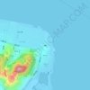 Mappa topografica 南炮台, altitudine, rilievo