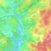 Mappa topografica La Ville en Bois, altitudine, rilievo