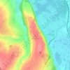 Mappa topografica Monts de Caubert, altitudine, rilievo