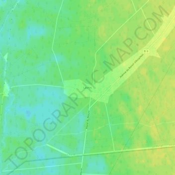 Mappa topografica Lauros, altitudine, rilievo