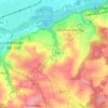 Mappa topografica Thalham, altitudine, rilievo