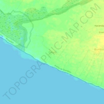 Mappa topografica Catas, altitudine, rilievo