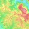 Mappa topografica Les Gibilis, altitudine, rilievo