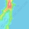 Mappa topografica Karaka Bay, altitudine, rilievo