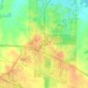 Mappa topografica Prairieville, altitudine, rilievo