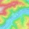 Mappa topografica Triebendorf, altitudine, rilievo