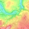 Mappa topografica Borthwick, altitudine, rilievo