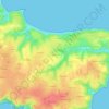 Mappa topografica Borduro, altitudine, rilievo
