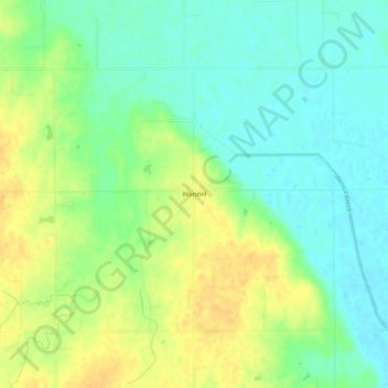 Mappa topografica Wandel, altitudine, rilievo