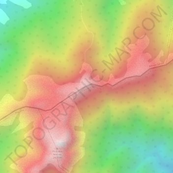 Mappa topografica Pico do Marinzinho, altitudine, rilievo