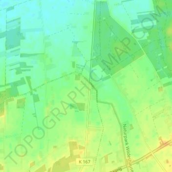 Mappa topografica Kellerhöhe, altitudine, rilievo