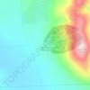 Mappa topografica Big Rock Mountain, altitudine, rilievo