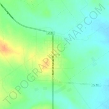 Mappa topografica Catarina, altitudine, rilievo