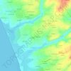 Mappa topografica Lahadic, altitudine, rilievo