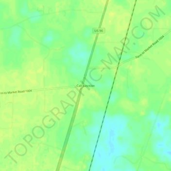 Mappa topografica Call Junction, altitudine, rilievo