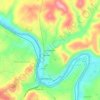 Mappa topografica Georgetown, altitudine, rilievo