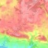Mappa topografica La Grée Valy, altitudine, rilievo