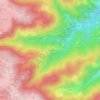 Mappa topografica Les Chalayes, altitudine, rilievo