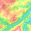 Mappa topografica Arganzúa, altitudine, rilievo