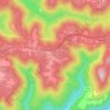 Mappa topografica Pinhook, altitudine, rilievo