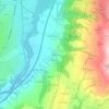 Mappa topografica Chambéraz, altitudine, rilievo