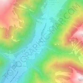 Mappa topografica Selbenbach, altitudine, rilievo
