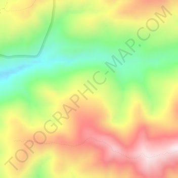 Mappa topografica Coast Ranges, altitudine, rilievo