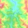 Mappa topografica Chorro Clarín, altitudine, rilievo