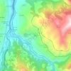 Mappa topografica Malveo, altitudine, rilievo