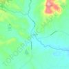Mappa topografica Lowesville, altitudine, rilievo