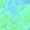 Mappa topografica Clarks Point, altitudine, rilievo