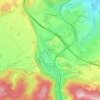 Mappa topografica Hameau du Lac, altitudine, rilievo