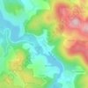 Mappa topografica Les Vouas, altitudine, rilievo