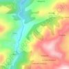 Mappa topografica Rubiano, altitudine, rilievo