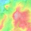 Mappa topografica Cothercott Hill, altitudine, rilievo