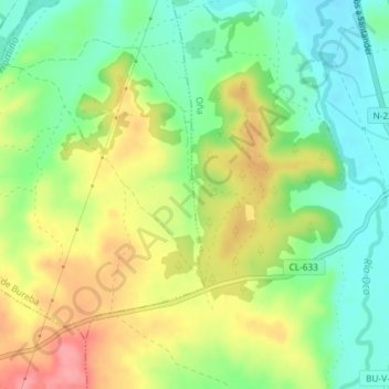 Mappa topografica Valdorno, altitudine, rilievo