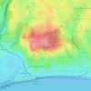 Mappa topografica La Croix des Gardes, altitudine, rilievo
