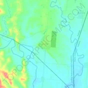 Mappa topografica Dummon, altitudine, rilievo
