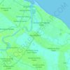 Mappa topografica Kota Putera, altitudine, rilievo